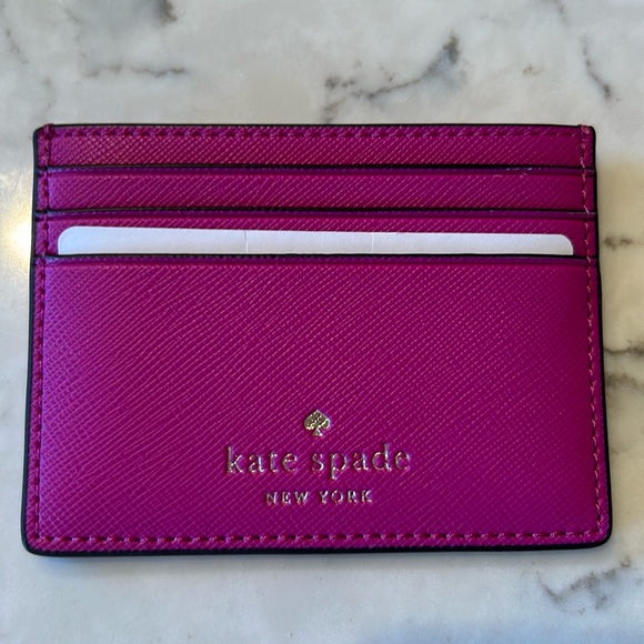 kate spade Handbags - NEW Kate Spade Schuyler Small Slim Wallet Card Holder Baja Rose w/ Tag